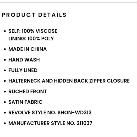 NWT Shona Joy Revolve Giselle Ruched Halter Mini Dress Black 4 - Picture 11 of 11